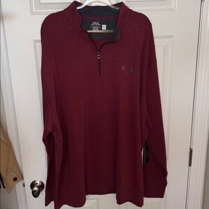 Ralph Lauren Polo Men’s Big & Ta Maroon 1/4 Zip Pullover NWT Sz 4XB